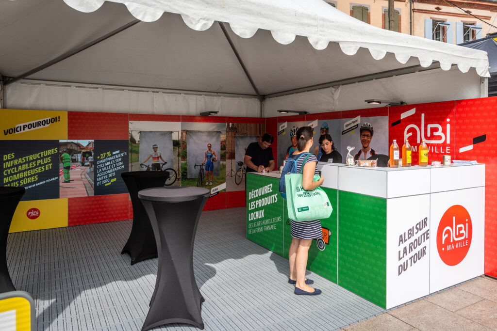 stand fan park tour de france mairie occitanie bamtrix