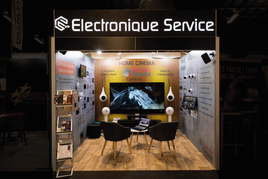 stand électronique service - salon habitat immobilier - standiste albi tarn toulouse