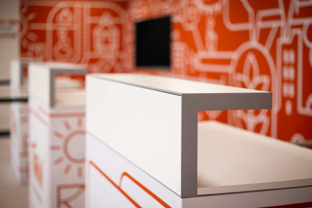 Bureau d’accueil personnalisé pour événement ou salon professionnel