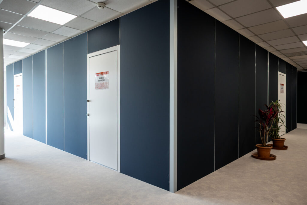 Mur et cloison de stand en structure modulaire beMatrix